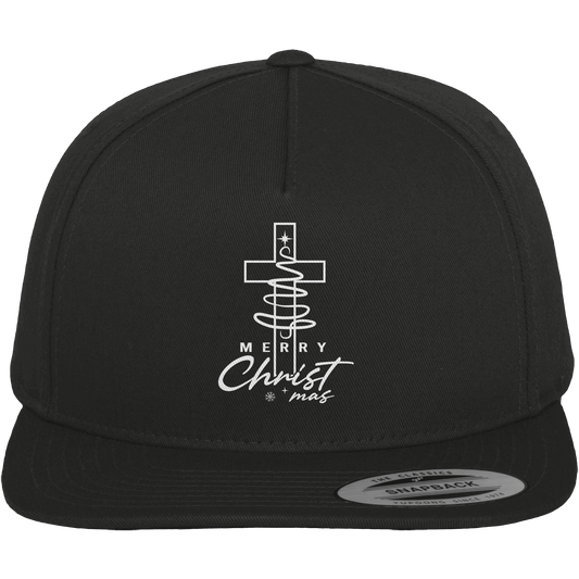 Kreuz und Christbaum – Merry Christ*mas Design - Premium Snapback - Kappen & Mützen - Black / Green - GfoitMa
