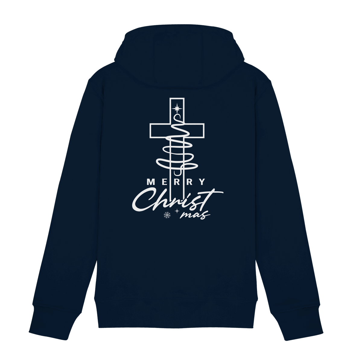 Kreuz und Christbaum – Merry Christ*mas Design - Zipper - Jacken/ Zipper - Navy - GfoitMa