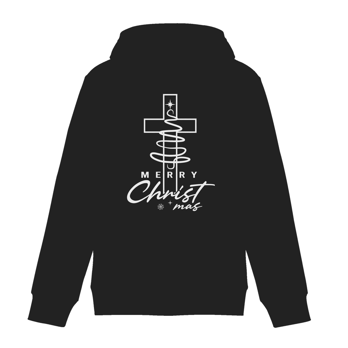 Kreuz und Christbaum – Merry Christ*mas Design - Zipper - Jacken/ Zipper - Black Pure - GfoitMa