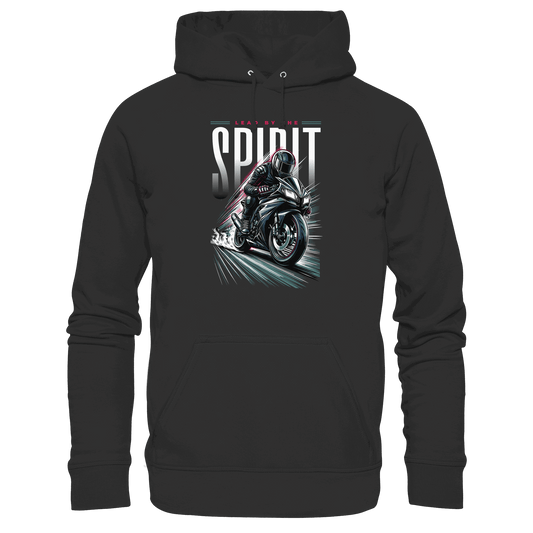 Lead by the Spirit | Christliche Kleidung & Geschenke im Motorrad-Design - Premium Unisex Hoodie - Hoodies - Black - GfoitMa