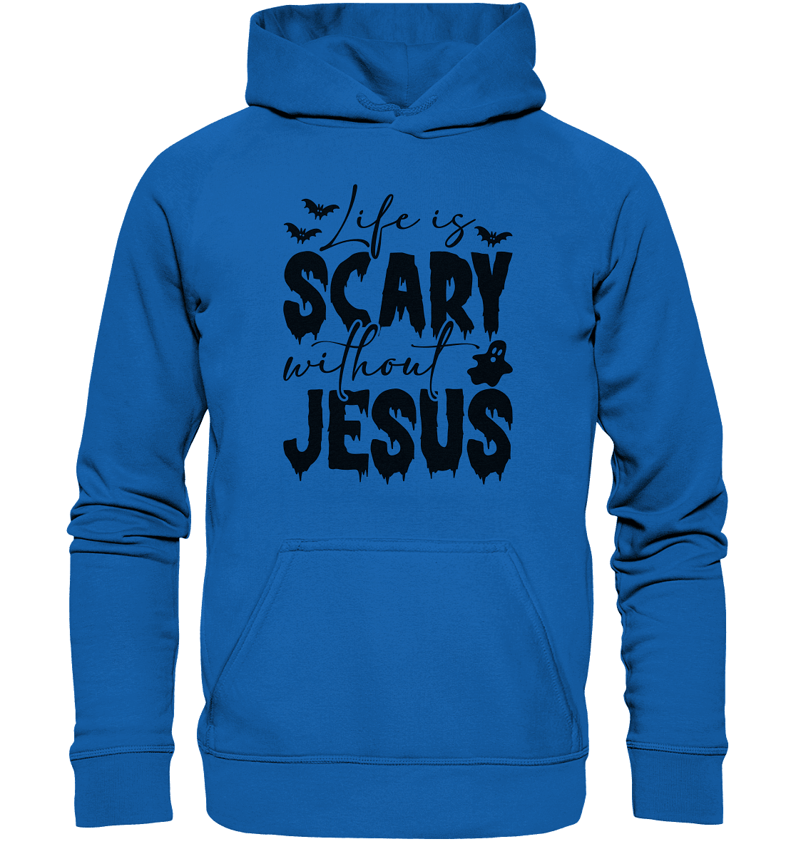 Life is Scary without Jesus - Christliche Kleidung & Geschenke - Kids Premium Hoodie - Kids & Babys - Royal Blau - GfoitMa