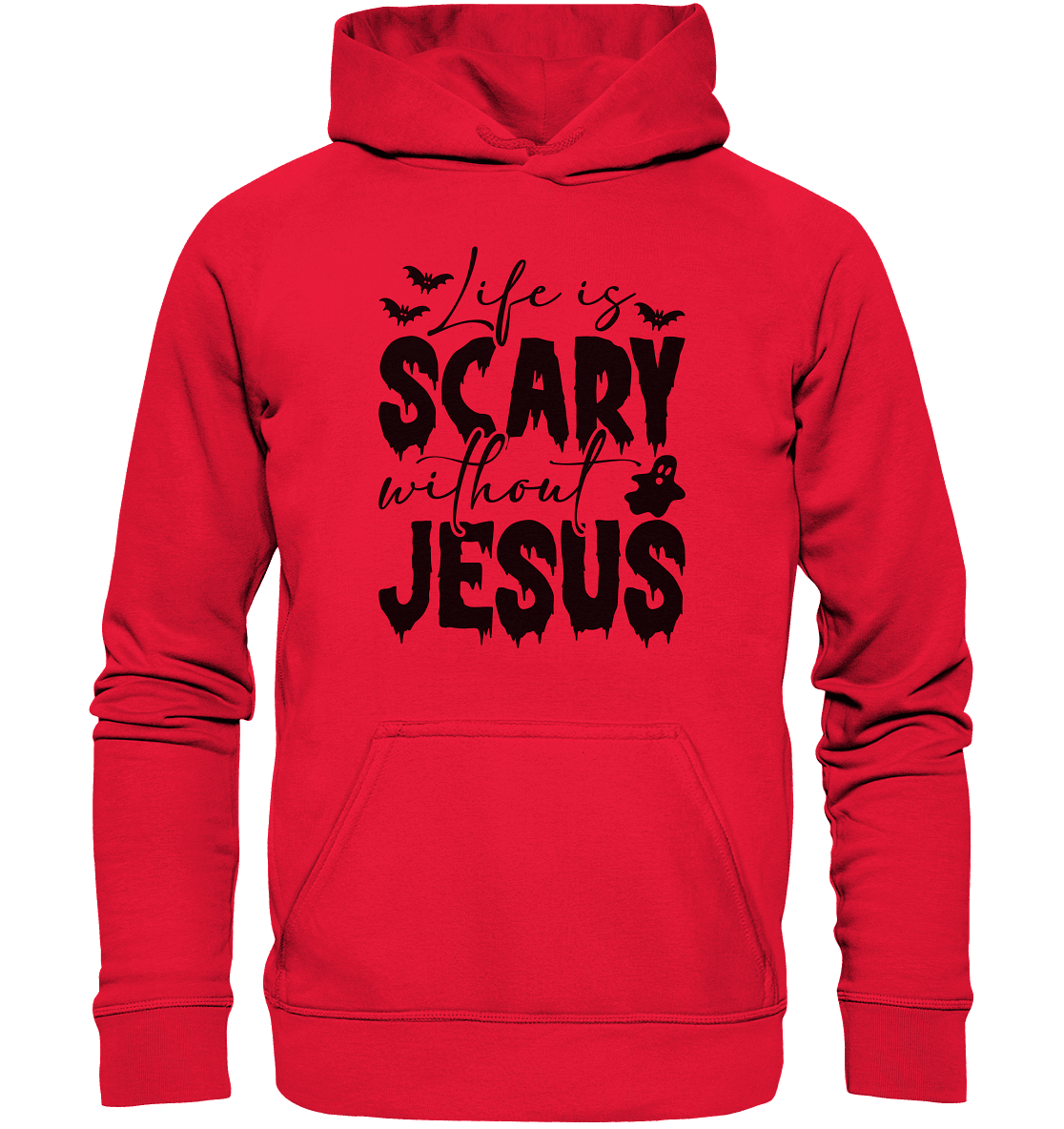 Life is Scary without Jesus - Christliche Kleidung & Geschenke - Kids Premium Hoodie - Kids & Babys - Rot - GfoitMa