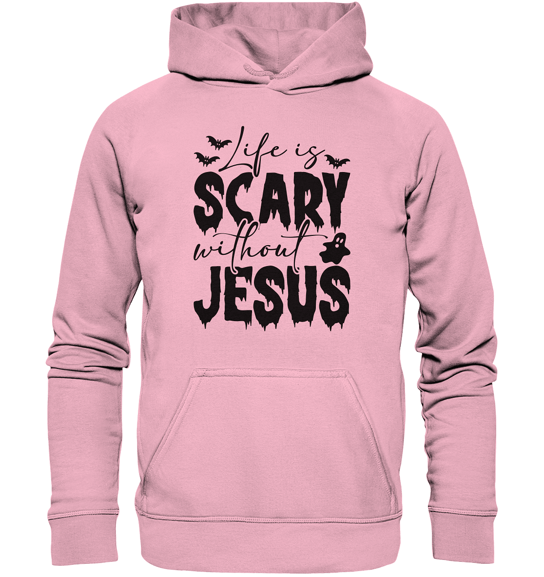 Life is Scary without Jesus - Christliche Kleidung & Geschenke - Kids Premium Hoodie - Kids & Babys - Light Pink - GfoitMa