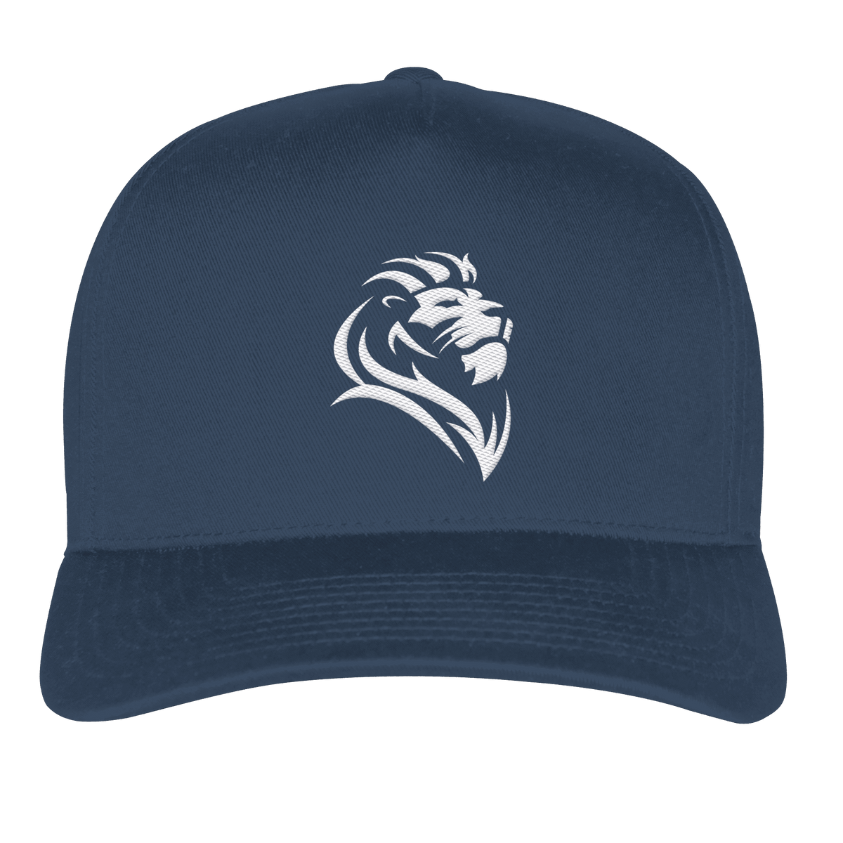 Löwe von Juda (Stick) | Christliche Kleidung - Classic Curved Snapback - Kappen & Mützen - Navy - GfoitMa