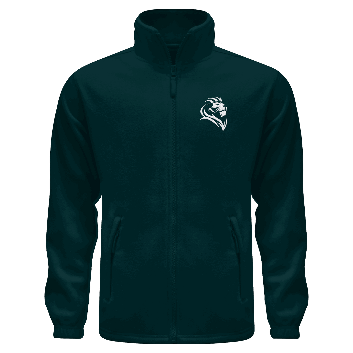 Löwe von Juda (Stick) | Christliche Kleidung - Fleece Jacket - Jacken/ Zipper - Fir Green - GfoitMa