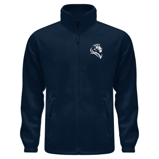 Löwe von Juda (Stick) | Christliche Kleidung - Fleece Jacket - Jacken/ Zipper - Navy - GfoitMa