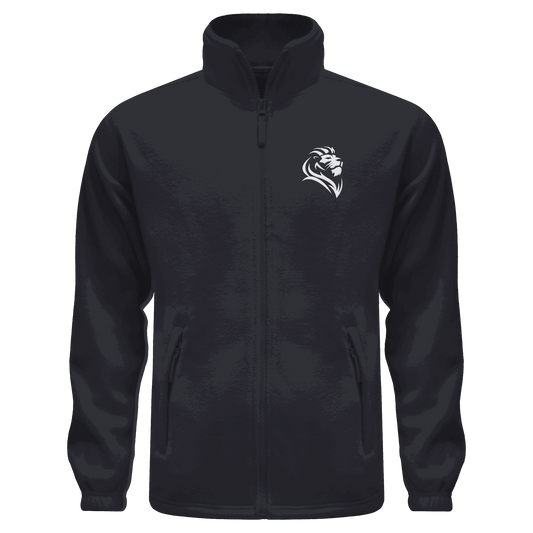 Löwe von Juda (Stick) | Christliche Kleidung - Fleece Jacket - Jacken/ Zipper - Black - GfoitMa