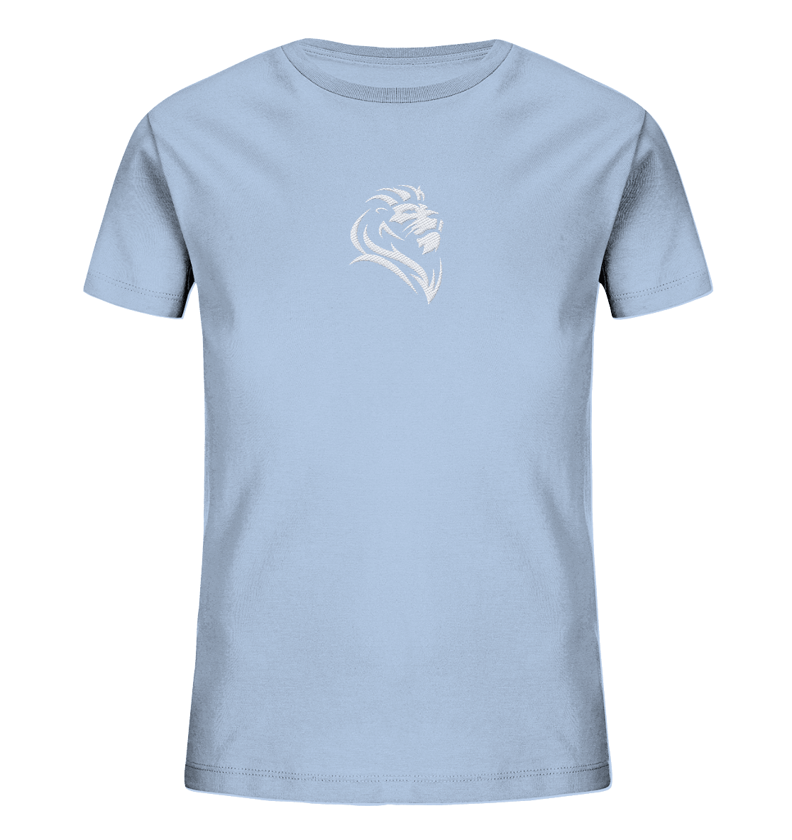 Löwe von Juda (Stick) | Christliche Kleidung - Kids Organic Shirt (Stick) - Kids & Babys - Blue Soul - GfoitMa