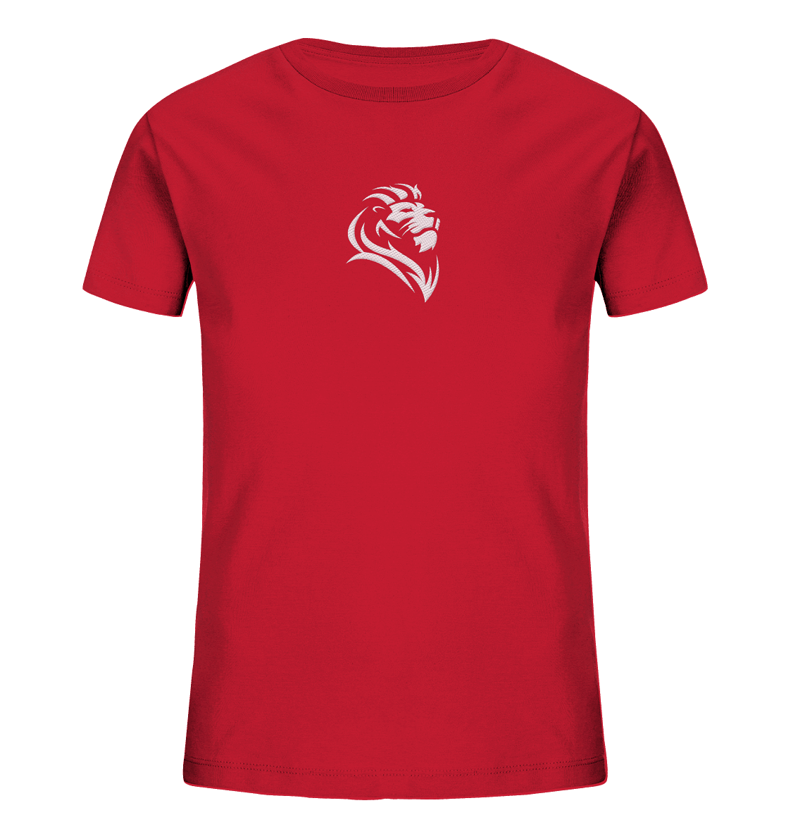 Löwe von Juda (Stick) | Christliche Kleidung - Kids Organic Shirt (Stick) - Kids & Babys - Red - GfoitMa