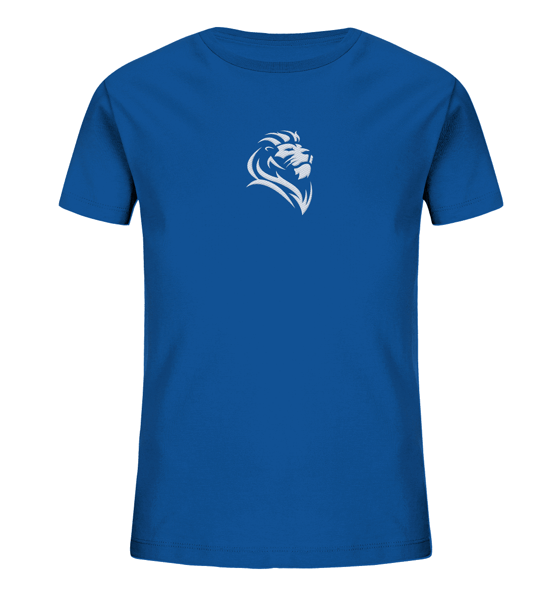 Löwe von Juda (Stick) | Christliche Kleidung - Kids Organic Shirt (Stick) - Kids & Babys - Royal Blue - GfoitMa