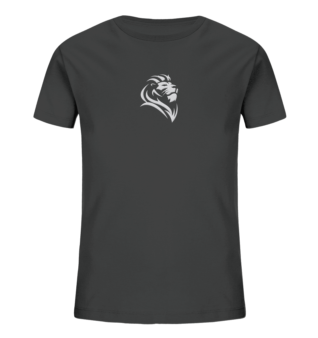Löwe von Juda (Stick) | Christliche Kleidung - Kids Organic Shirt (Stick) - Kids & Babys - Anthracite - GfoitMa