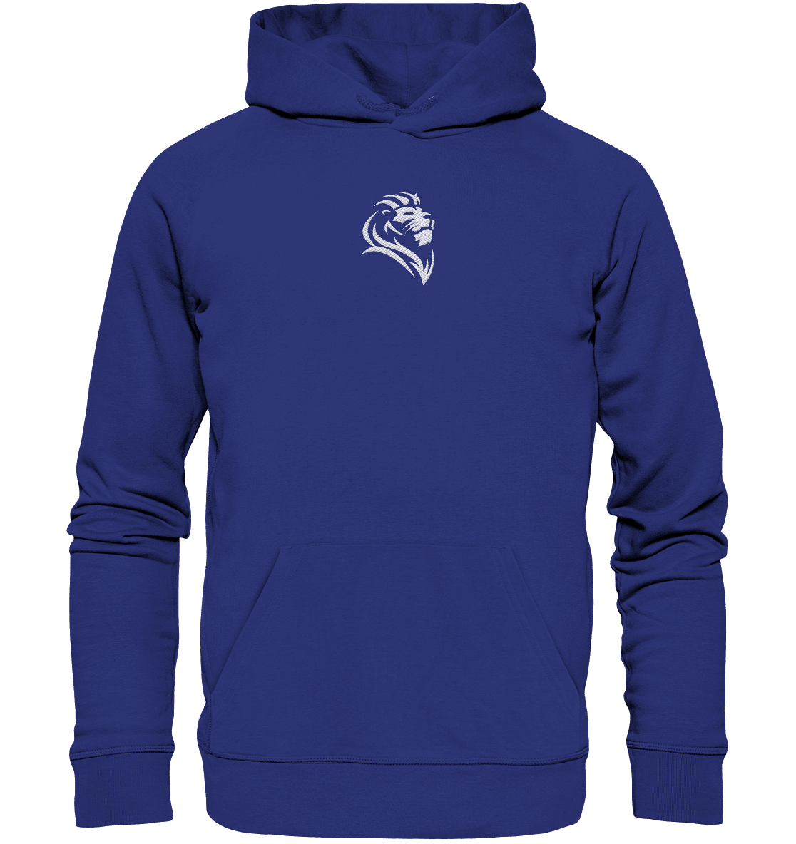 Löwe von Juda (Stick) | Christliche Kleidung - Organic Hoodie (Stick) - Hoodies - Worker Blue - GfoitMa
