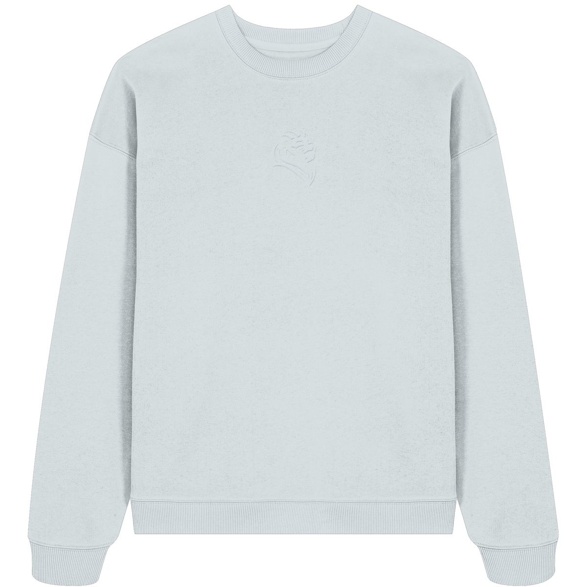 Löwe von Juda (Stick) | Christliche Kleidung - Organic Oversize Sweatshirt (Stick) - Sweatshirts - Blue Ice - GfoitMa