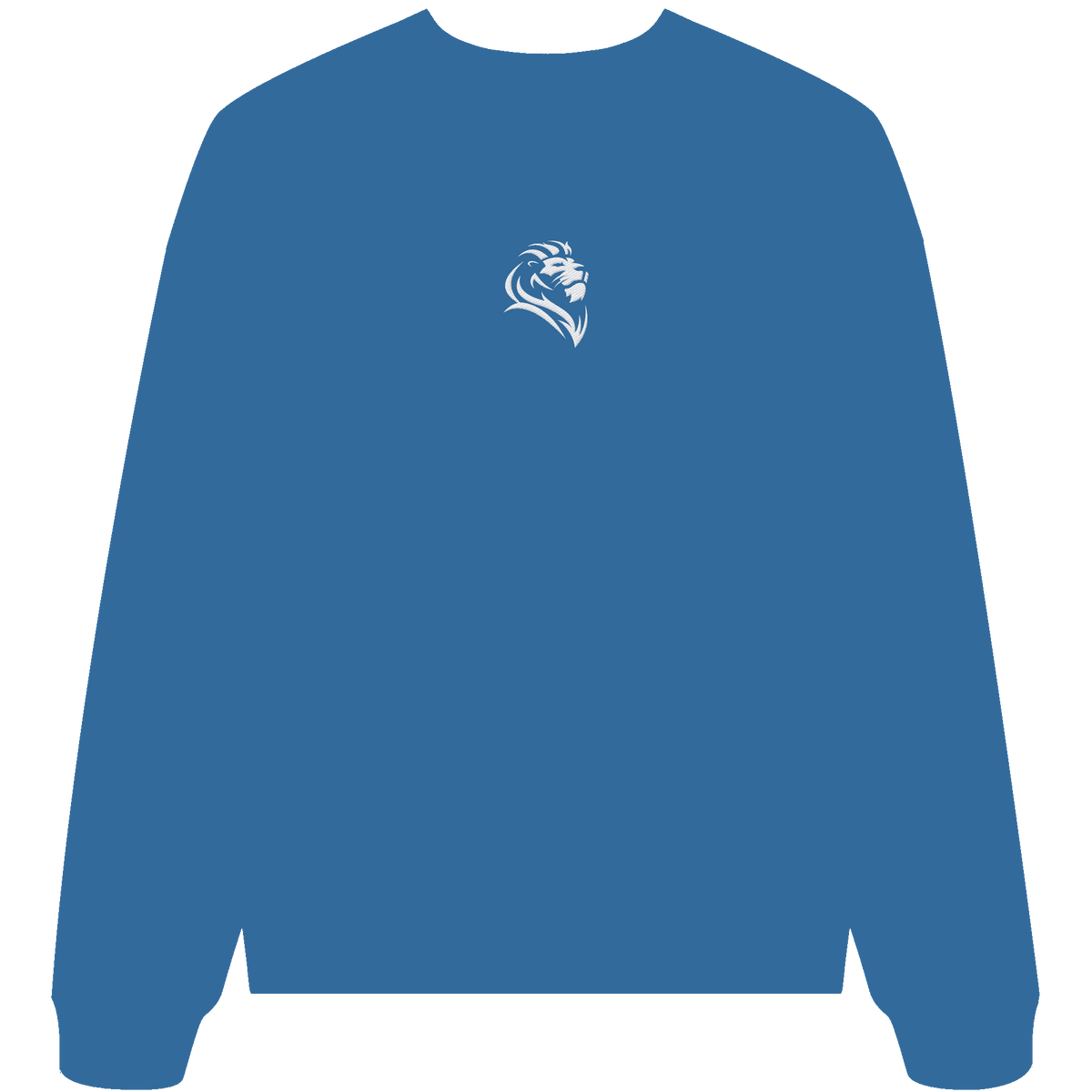 Löwe von Juda (Stick) | Christliche Kleidung - Organic Oversize Sweatshirt (Stick) - Sweatshirts - Mindful Blue - GfoitMa