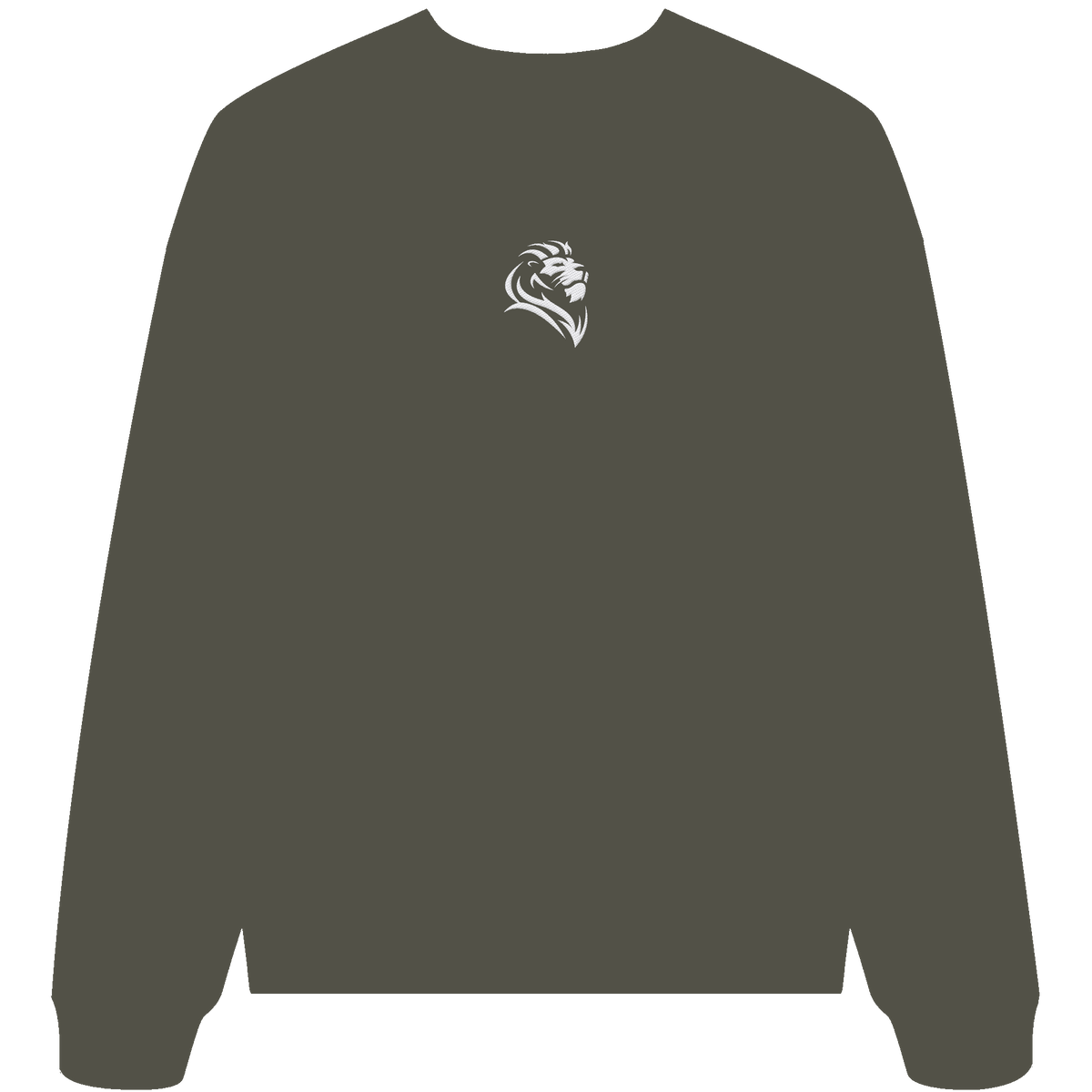 Löwe von Juda (Stick) | Christliche Kleidung - Organic Oversize Sweatshirt (Stick) - Sweatshirts - Khaki - GfoitMa