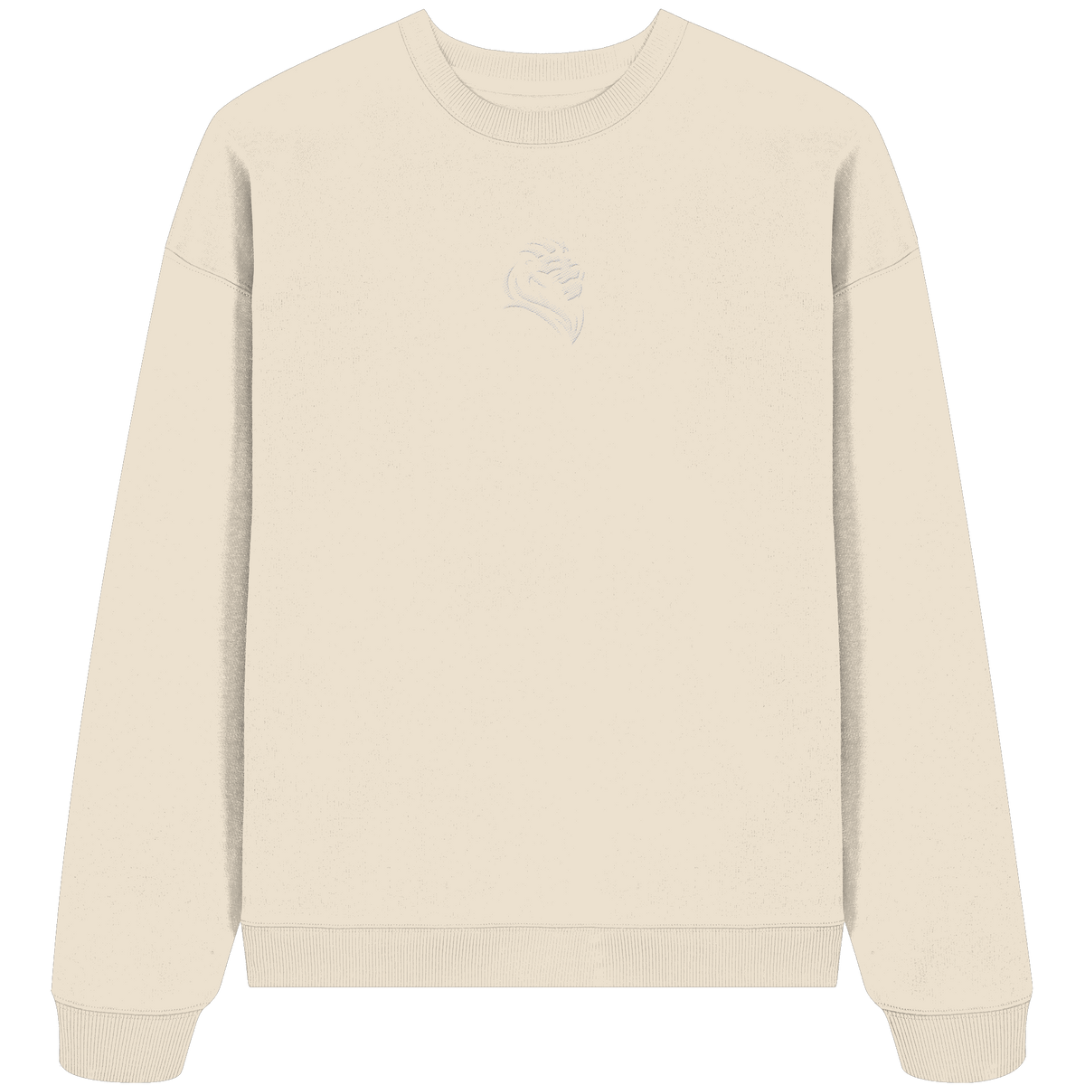 Löwe von Juda (Stick) | Christliche Kleidung - Organic Oversize Sweatshirt (Stick) - Sweatshirts - Natural Raw - GfoitMa