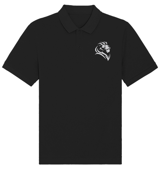 Löwe von Juda (Stick) | Christliche Kleidung - Organic Poloshirt (Stick) - Unisex-Shirts - Black - GfoitMa