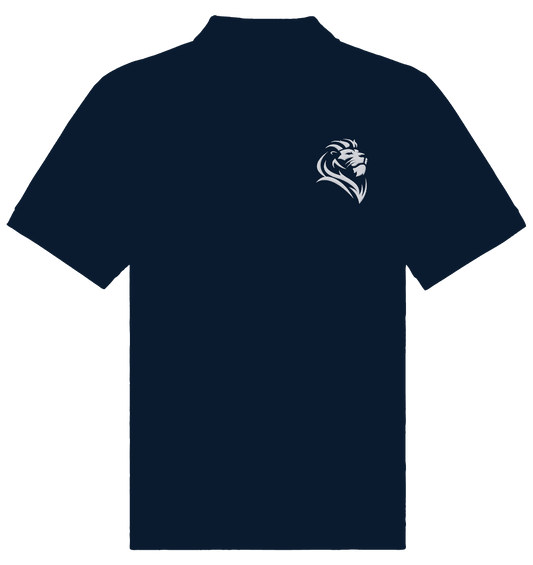 Löwe von Juda (Stick) | Christliche Kleidung - Organic Poloshirt (Stick) - Unisex-Shirts - French Navy - GfoitMa