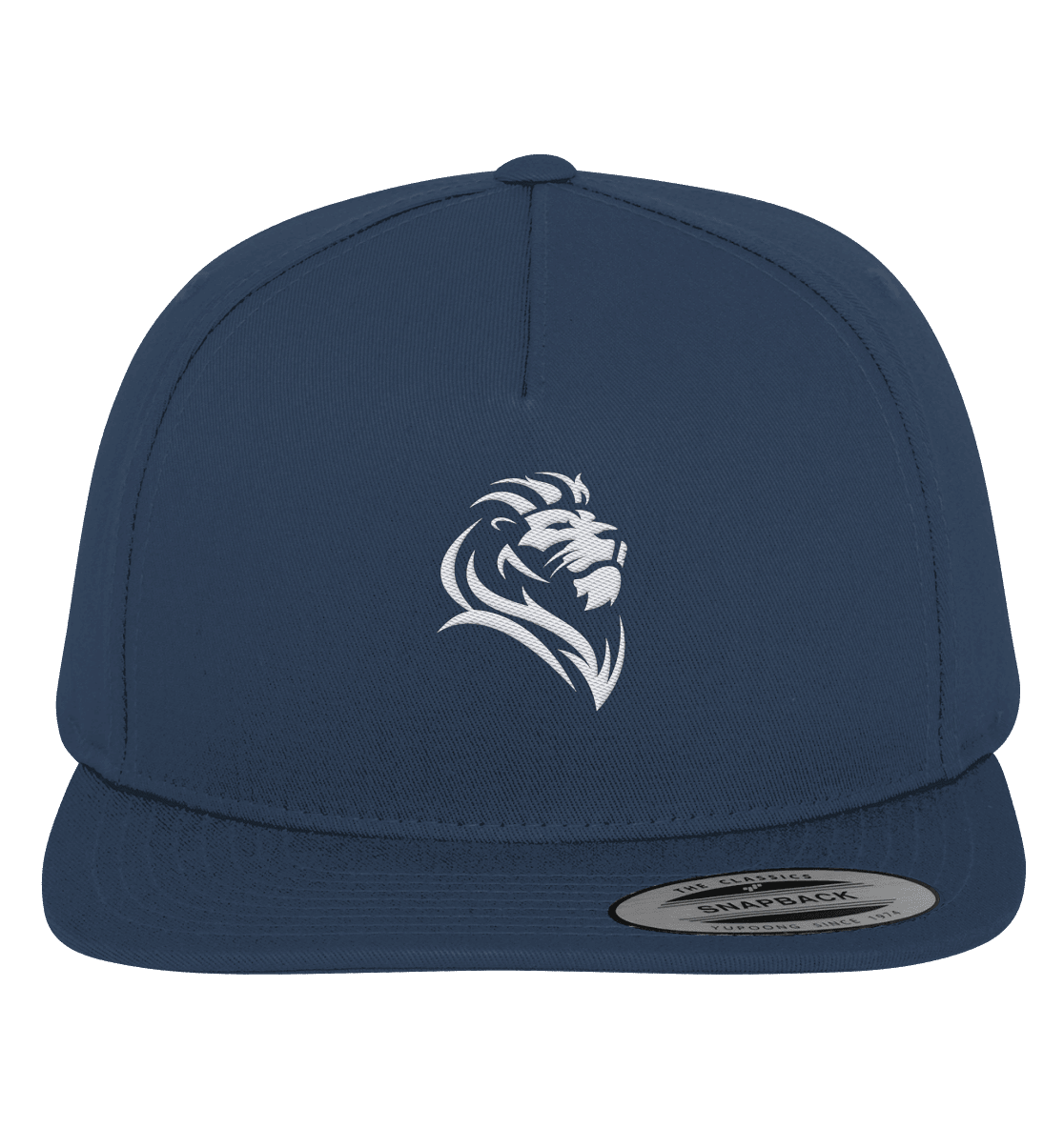 Löwe von Juda (Stick) | Christliche Kleidung - Premium Snapback - Kappen & Mützen - Navy / Green - GfoitMa