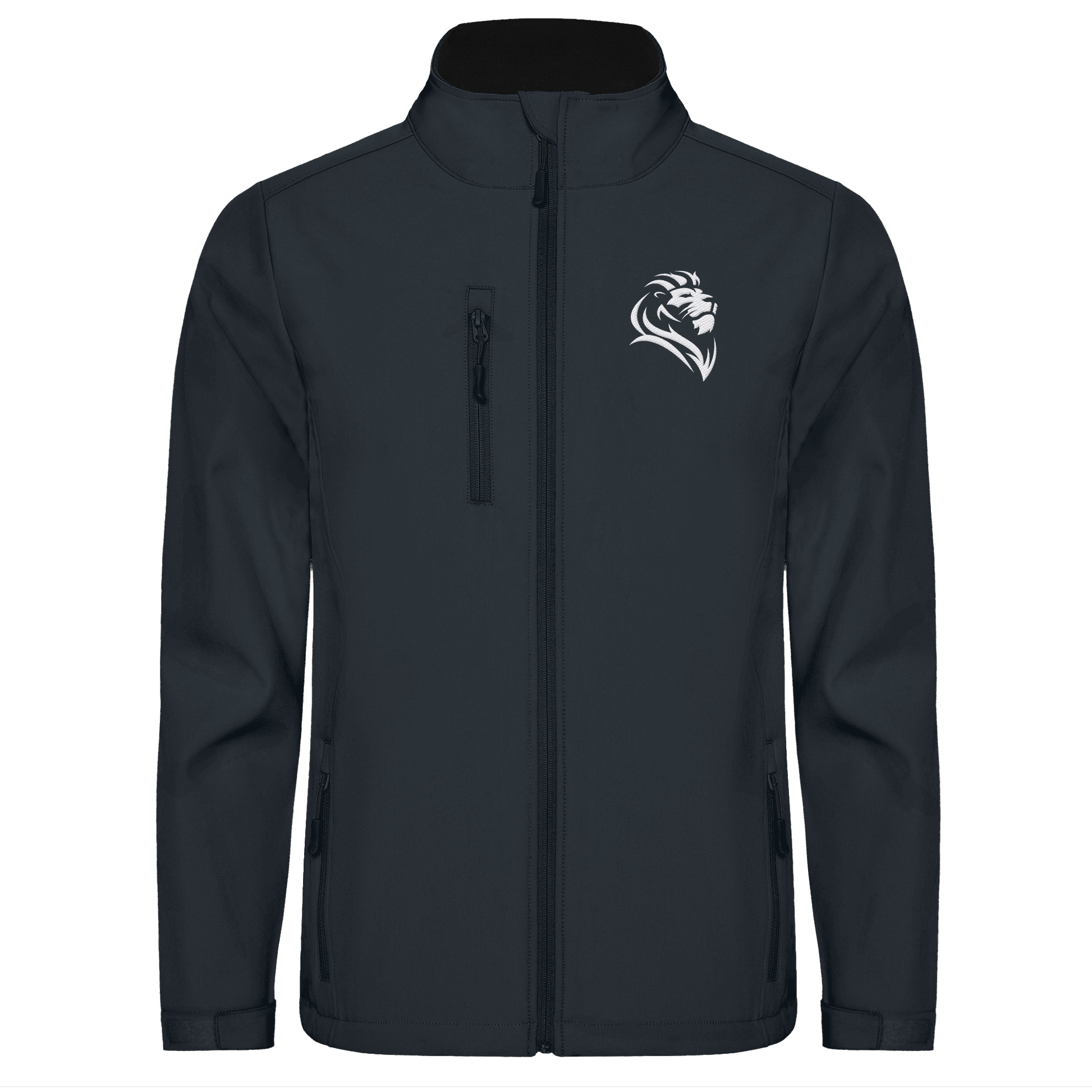 Löwe von Juda (Stick) | Christliche Kleidung - Softshell Jacket - Jacken/ Zipper - Black 02 - GfoitMa