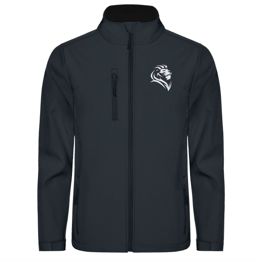 Löwe von Juda (Stick) | Christliche Kleidung - Softshell Jacket - Jacken/ Zipper - Black 02 - GfoitMa
