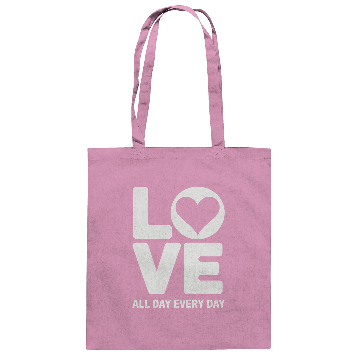 Love All Day Every Day | Love Design - Baumwolltasche - Taschen - Classic Pink - GfoitMa