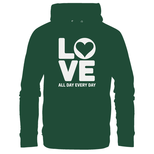 Love All Day Every Day | Love Design - Kids Premium Hoodie - Kids & Babys - Bottlegreen - GfoitMa