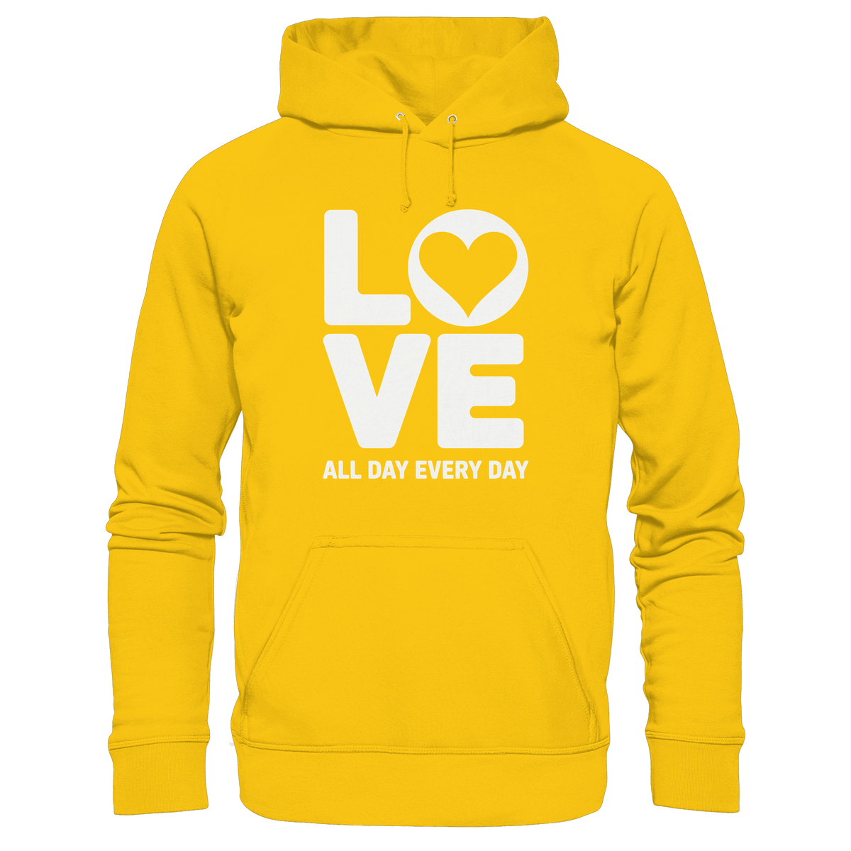 Love All Day Every Day | Love Design - Kids Premium Hoodie - Kids & Babys - Sunflower - GfoitMa