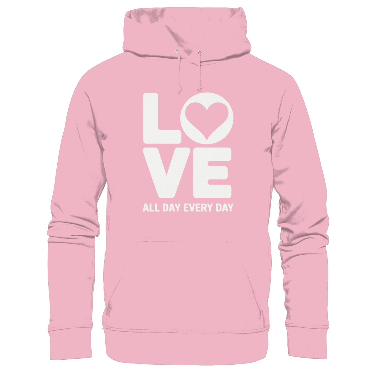 Love All Day Every Day | Love Design - Kids Premium Hoodie - Kids & Babys - Light Pink - GfoitMa