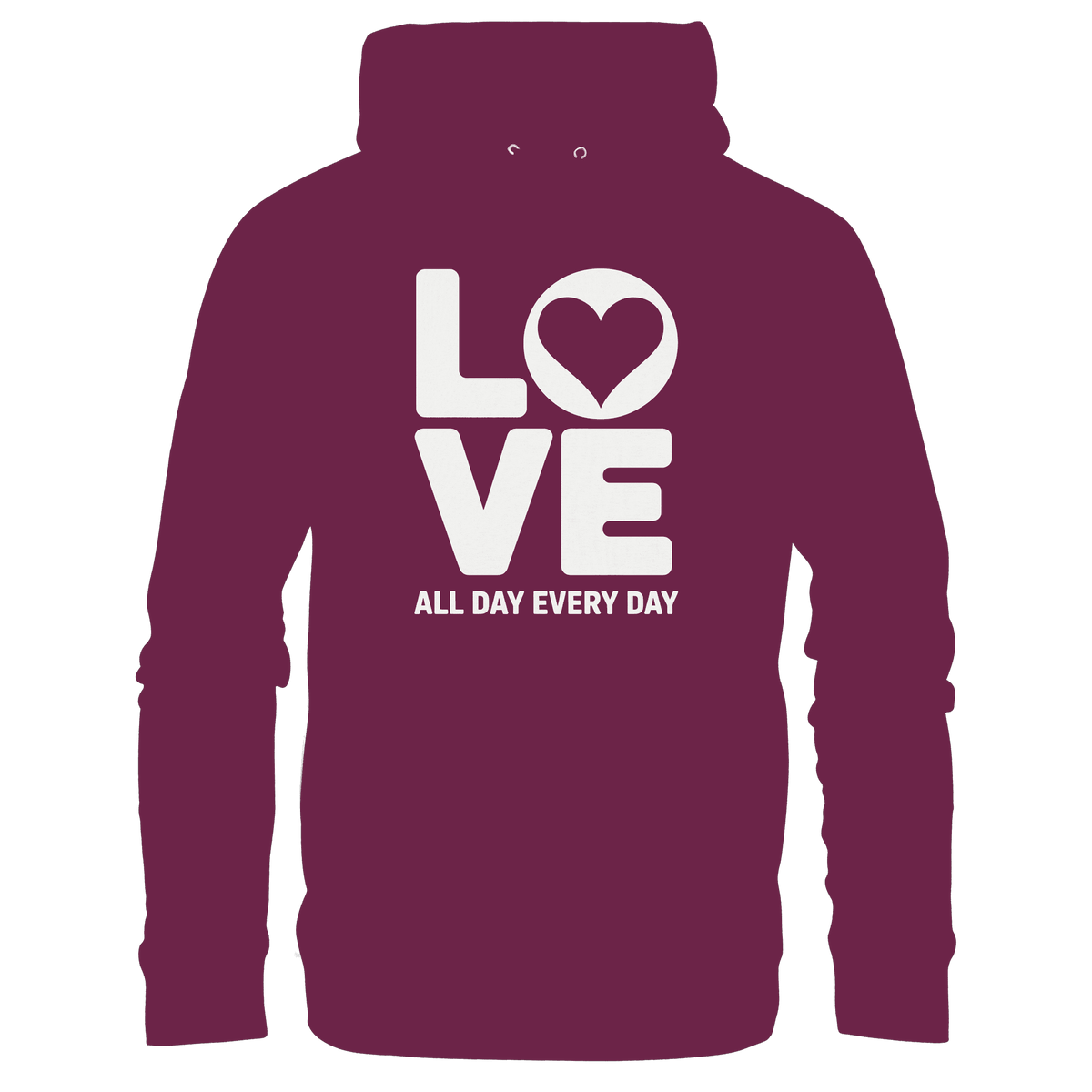 Love All Day Every Day | Love Design - Kids Premium Hoodie - Kids & Babys - Burgund - GfoitMa