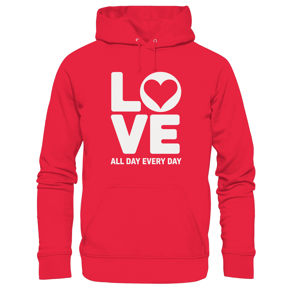 Love All Day Every Day | Love Design - Kids Premium Hoodie - Kids & Babys - Rot - GfoitMa