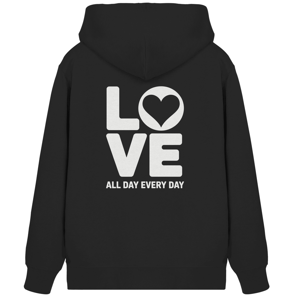 Love All Day Every Day | Love Design - Organic Zipper - Jacken/ Zipper - Black - GfoitMa