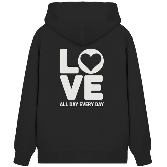 Love All Day Every Day | Love Design - Organic Zipper - Jacken/ Zipper - Black - GfoitMa
