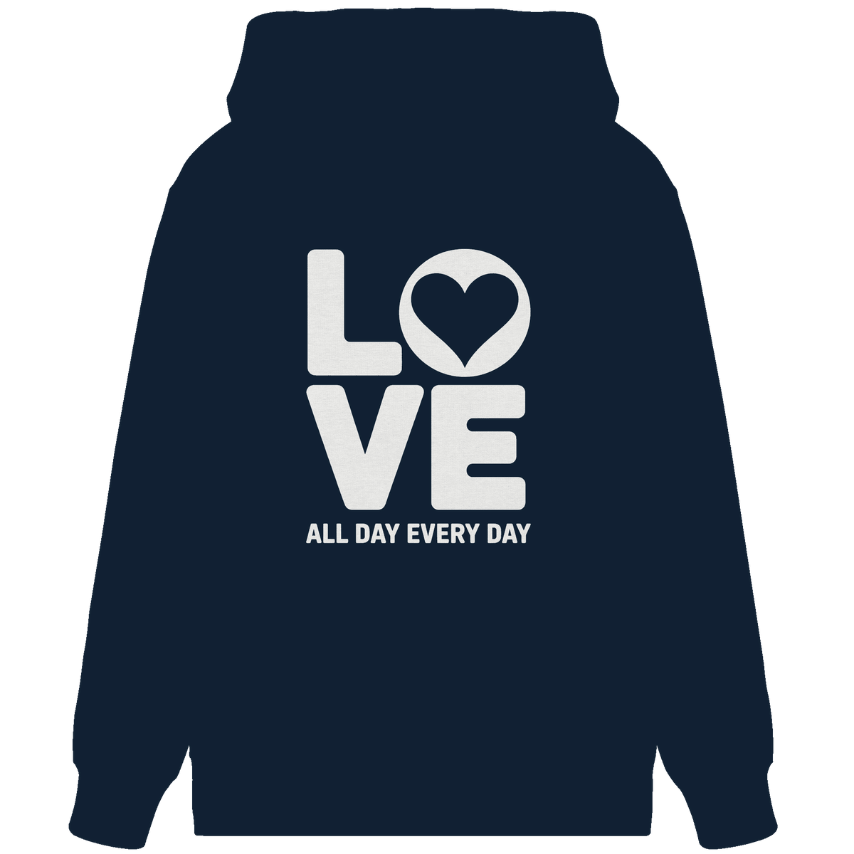 Love All Day Every Day | Love Design - Organic Zipper - Jacken/ Zipper - French Navy - GfoitMa