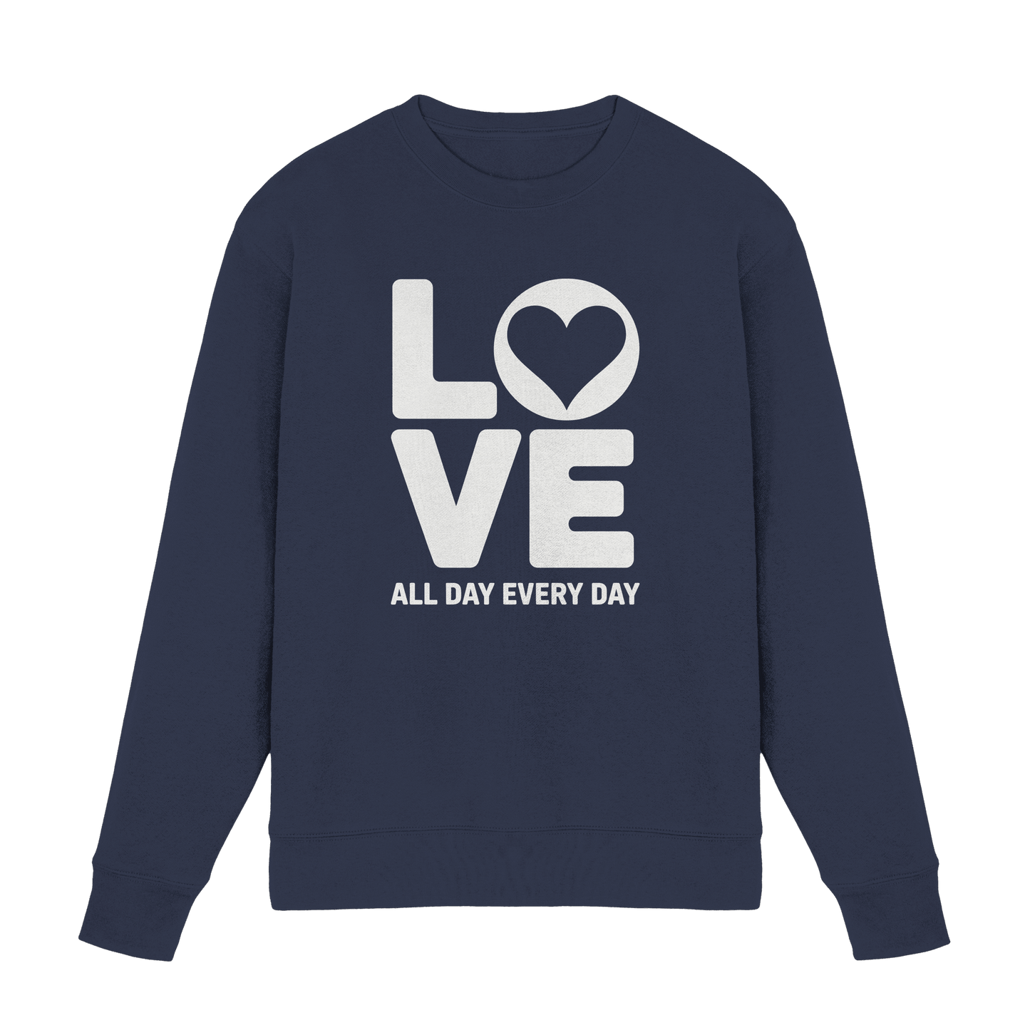 Love All Day Every Day | Love Design - Premium Sweatshirt - Sweatshirts - Deep Navy - GfoitMa