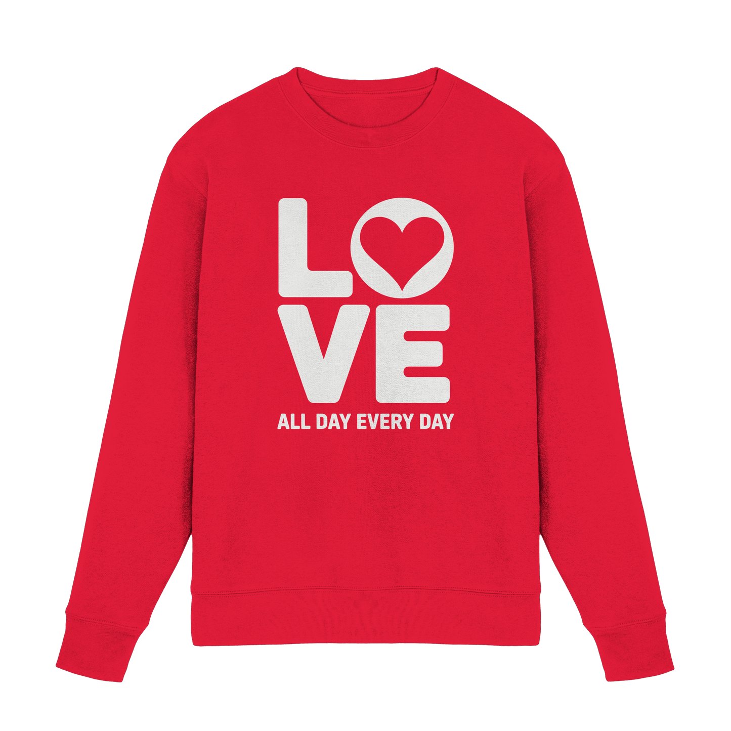 Love All Day Every Day | Love Design - Premium Sweatshirt - Sweatshirts - Rot - GfoitMa