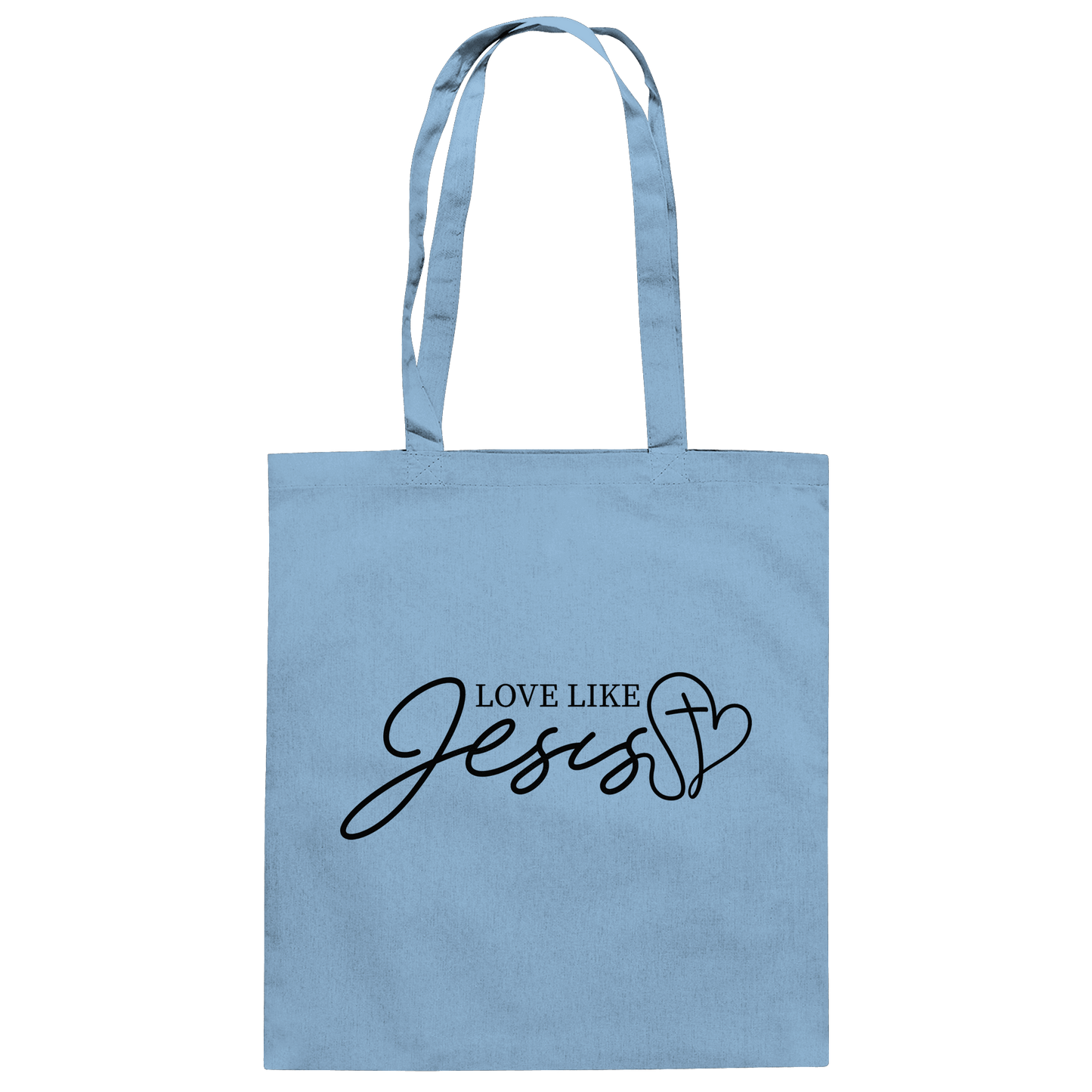 Love Like Jesus – Liebe, die verändert | Ein Statement des Glaubens - Baumwolltasche - Taschen - Sky Blue - GfoitMa