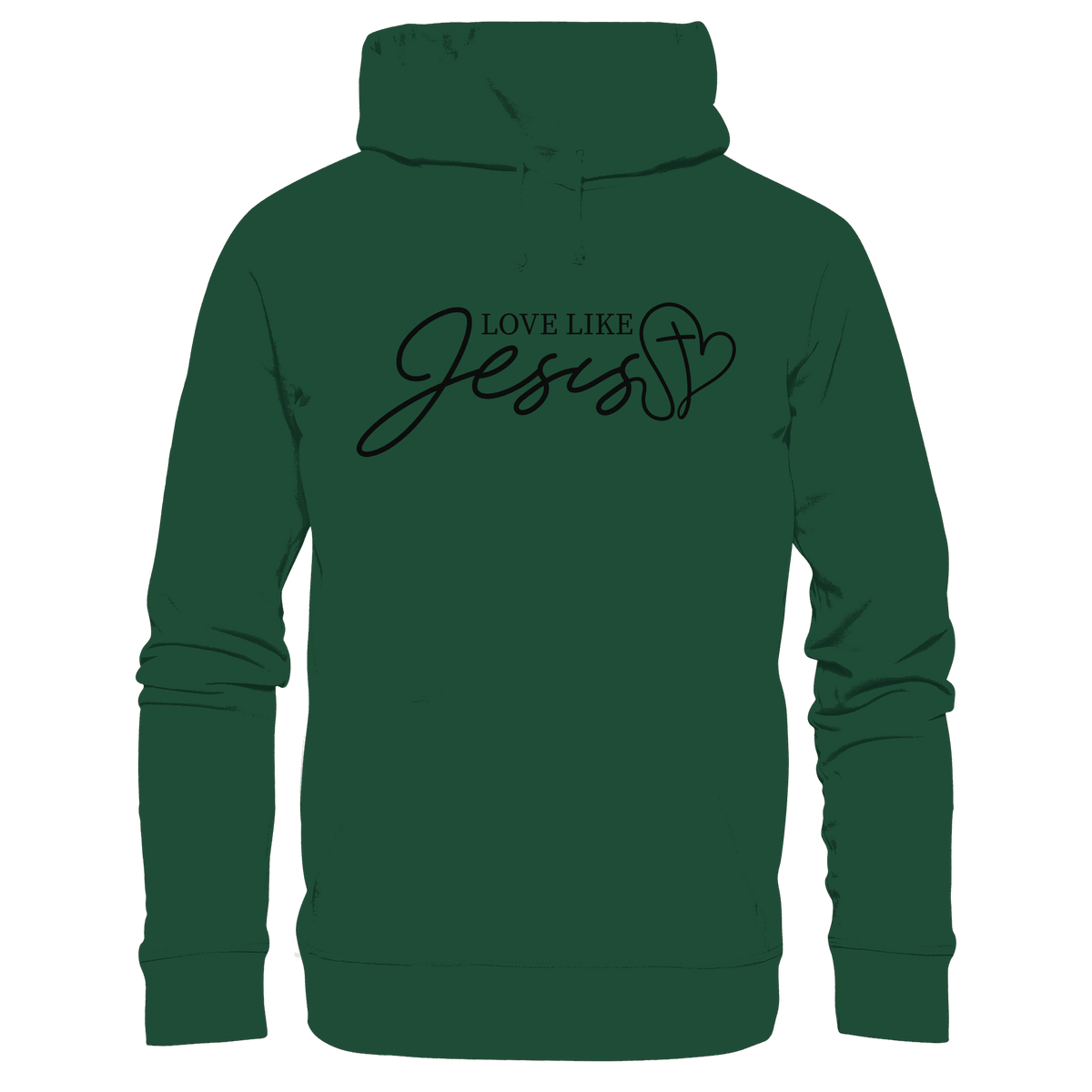 Love Like Jesus – Liebe, die verändert | Ein Statement des Glaubens - Kids Premium Hoodie - Kids & Babys - Bottlegreen - GfoitMa