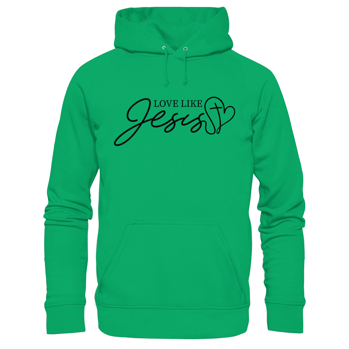 Love Like Jesus – Liebe, die verändert | Ein Statement des Glaubens - Kids Premium Hoodie - Kids & Babys - Kelly Green - GfoitMa