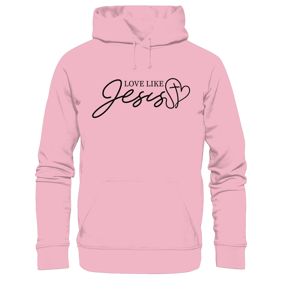 Love Like Jesus – Liebe, die verändert | Ein Statement des Glaubens - Kids Premium Hoodie - Kids & Babys - Light Pink - GfoitMa