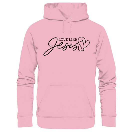 Love Like Jesus – Liebe, die verändert | Ein Statement des Glaubens - Kids Premium Hoodie - Kids & Babys - Light Pink - GfoitMa