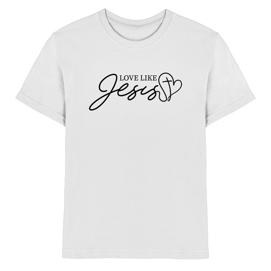 Love Like Jesus – Liebe, die verändert | Ein Statement des Glaubens - Kids Premium Shirt - Kids & Babys - White - GfoitMa