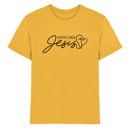 Love Like Jesus – Liebe, die verändert | Ein Statement des Glaubens - Kids Premium Shirt - Kids & Babys - Gold - GfoitMa