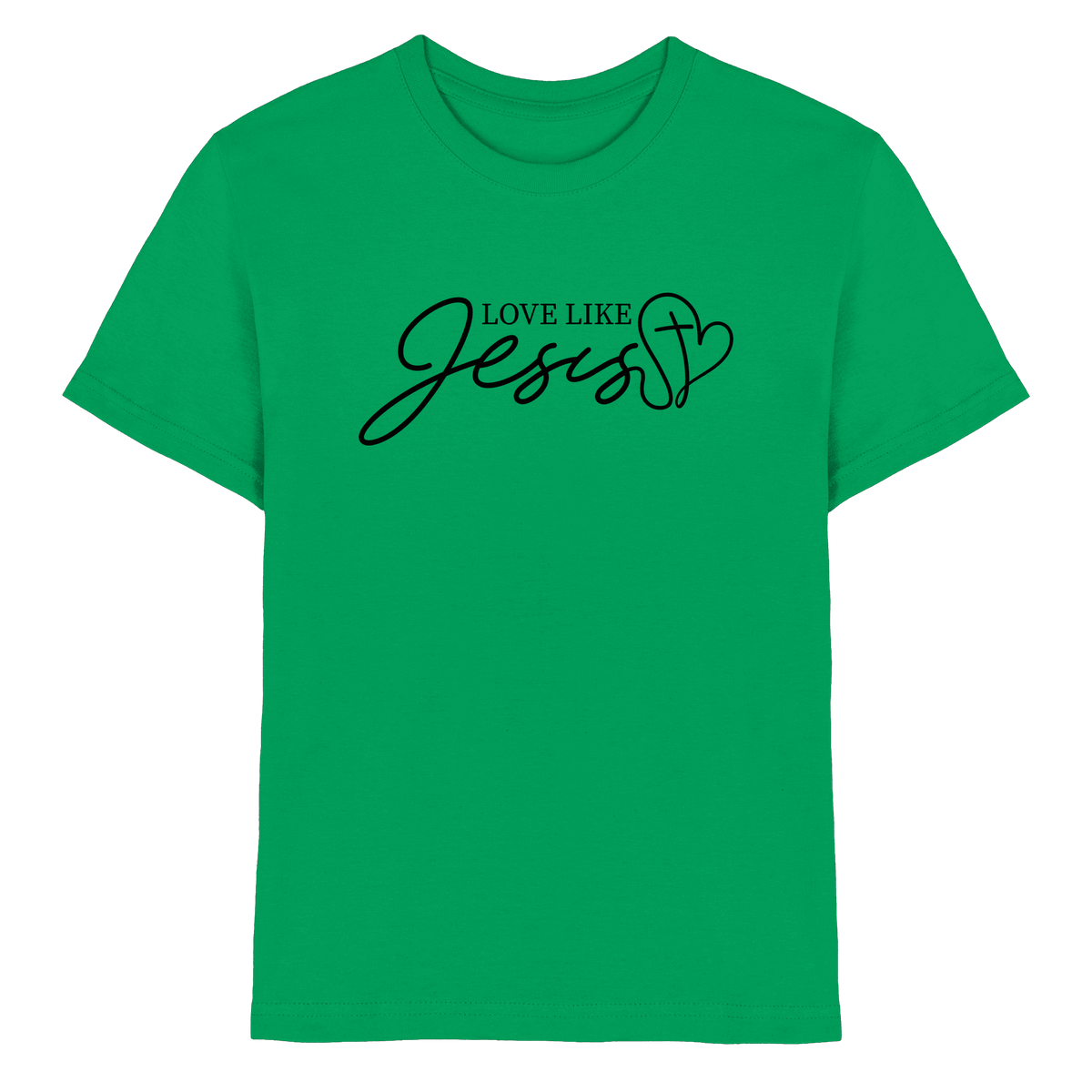 Love Like Jesus – Liebe, die verändert | Ein Statement des Glaubens - Kids Premium Shirt - Kids & Babys - Kelly Green - GfoitMa