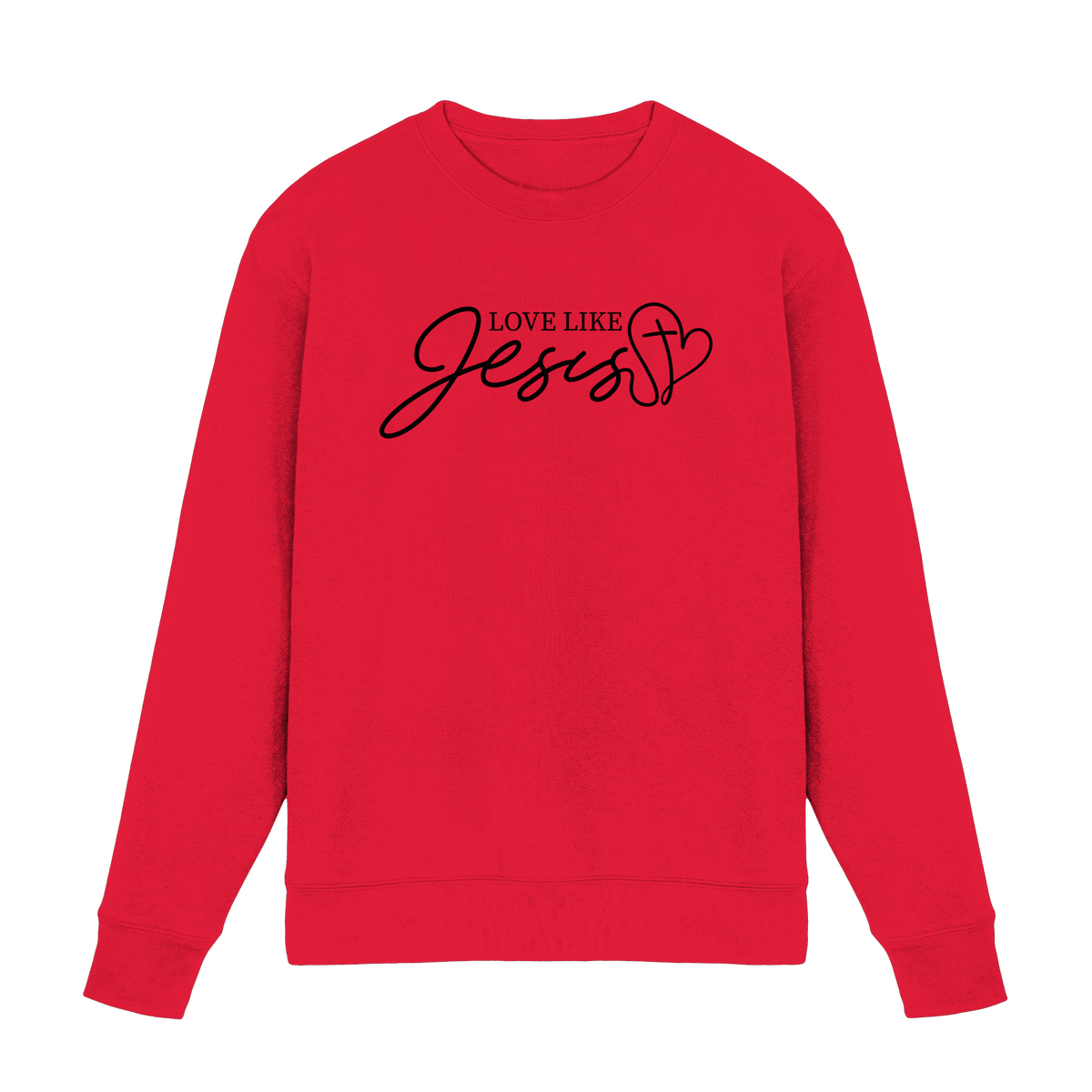 Love Like Jesus – Liebe, die verändert | Ein Statement des Glaubens - Premium Sweatshirt - Sweatshirts - Rot - GfoitMa
