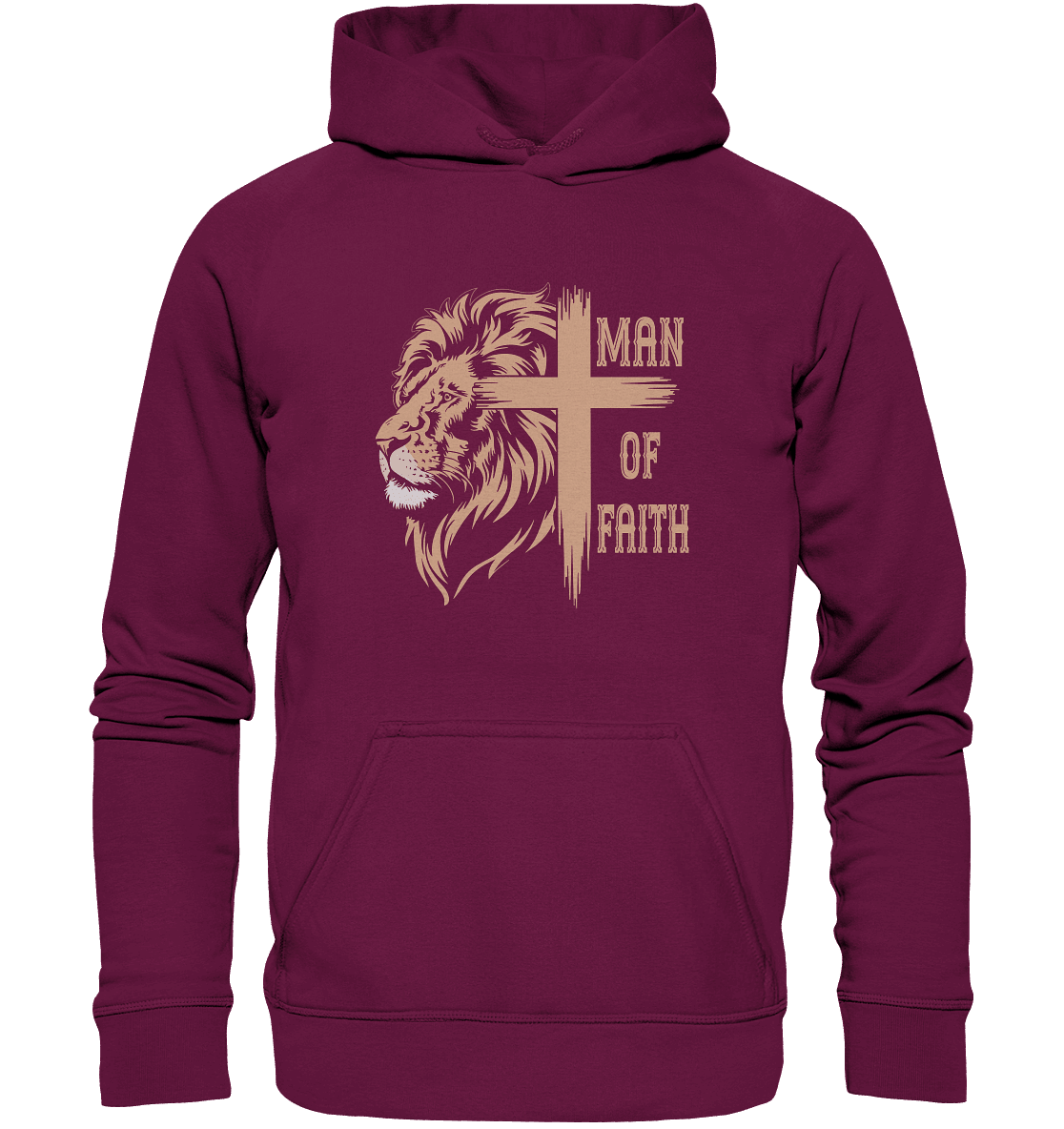 Man of Faith | Christliche Designs - Kids Premium Hoodie - Kids & Babys - Burgund - GfoitMa