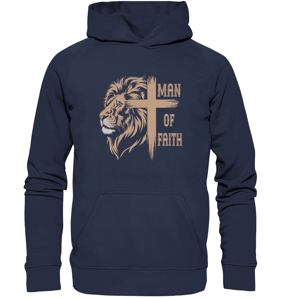 Man of Faith | Christliche Designs - Kids Premium Hoodie - Kids & Babys - Deep Navy - GfoitMa