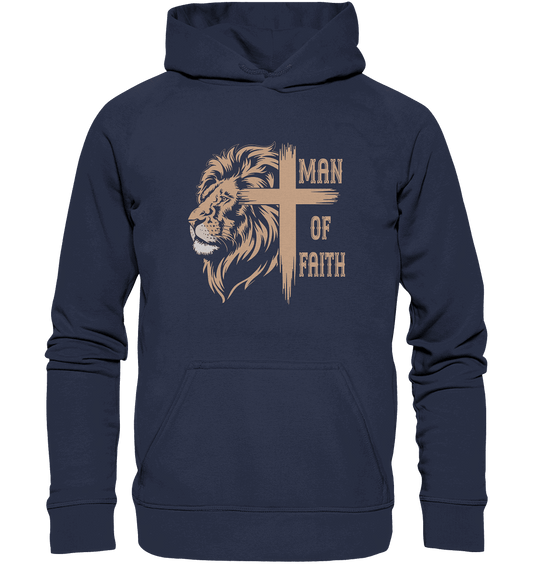 Man of Faith | Christliche Designs - Kids Premium Hoodie - Kids & Babys - Deep Navy - GfoitMa
