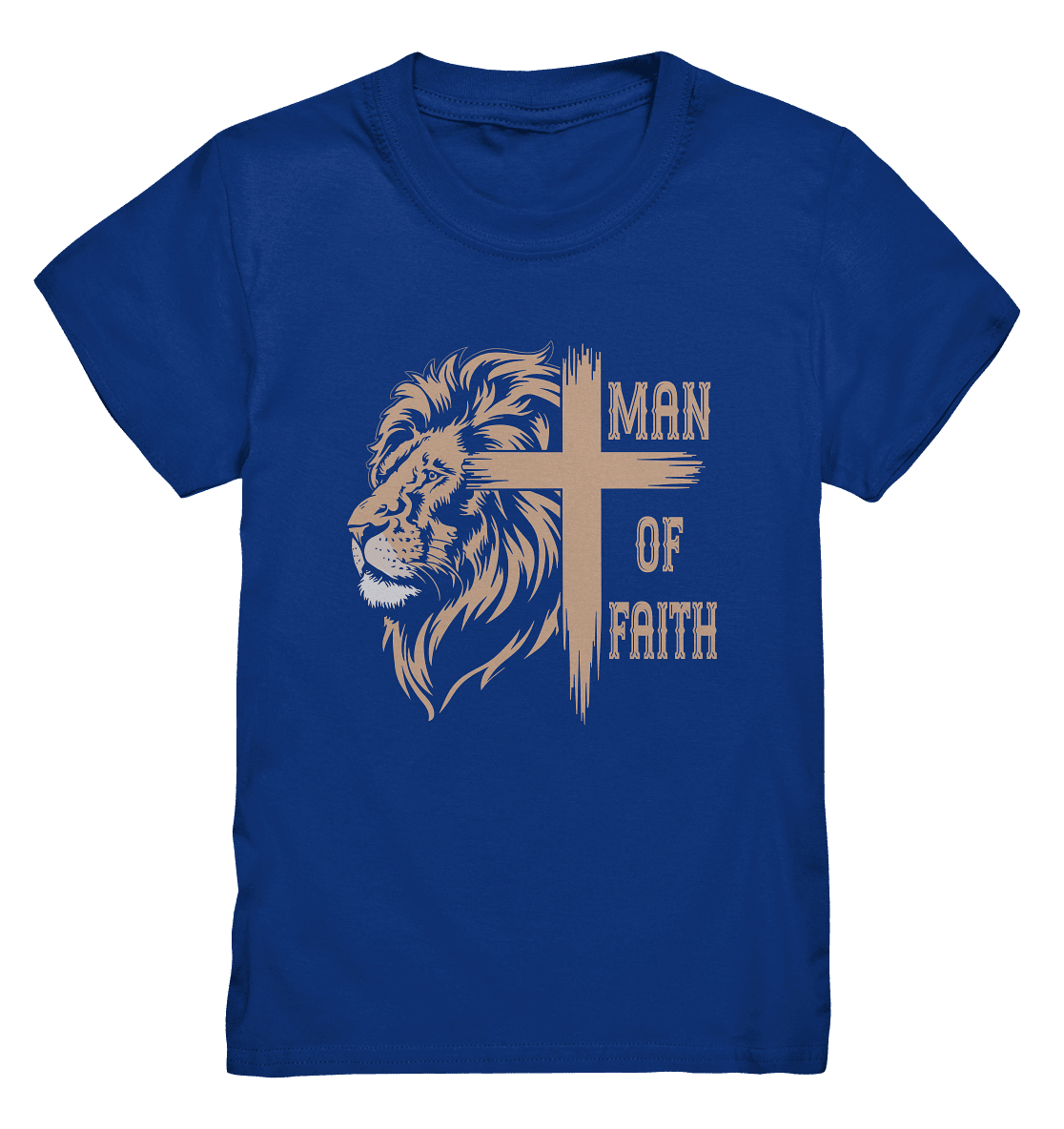 Man of Faith | Christliche Designs - Kids Premium Shirt - Kids & Babys - Royal Blue - GfoitMa