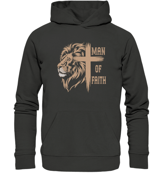 Man of Faith | Christliche Designs - Premium Unisex Hoodie - Hoodies - Charcoal - GfoitMa